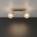 RACHEL - Gold Wall/Ceiling Lamp 2xE27 - Image 2