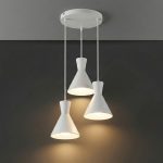 Belinda - White Pendant Light 3xE27 - Image 2