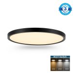 Aura 30 - Black LED Ceiling Light 18w 3color