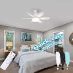 Venti - White fan E27 30w 3color - Image 4