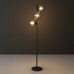 Naomi - Black Floor Lamp 3xE27 - Image 2