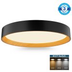 Larkson 50 - Black LED Ceiling Light 36w 3color
