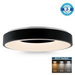 Napolian 60 - Black LED ceiling light 45w 3color