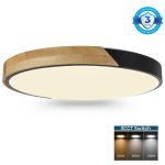 Tara 40 - Black LED Ceiling Light 24w 3color