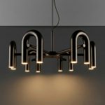Terracotta - Black Pendant Light 12xGU10 - Image 2