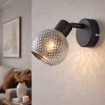 RACHEL - Black Wall Lamp 1xE27 - Image 2