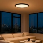 Aura 50 - Black LED Ceiling Light 36w 3color - Image 3