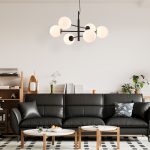 Cameroon - Black Pendant Light 6xE27 (c37) - Image 2