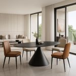 HARMONY - Black Dining Table 180x90x76 - Image 3