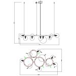 Blaire – Black Pendant Light 9xG9 - Image 3