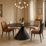 HARMONY - Black Dining Table 180x90x76 - Image 4