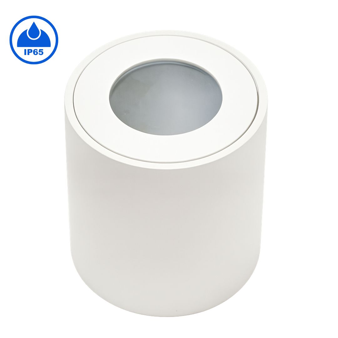 Ip65-Spot-WH.jpg Polino - IP65 White Surface Cylinder 1xGU10 - Image 1