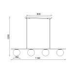 Alara - Gold Pendant Light 4xE27 - Image 4