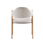 PAROS - White Dining Chair - Image 5
