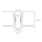 Mini Magnetic - Black Built-in rail 2 meters - Image 2