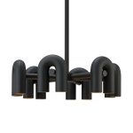 Terracotta - Black Pendant Light 12xGU10