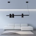 Terracotta - Black Pendant Light 6xGU10 - Image 3
