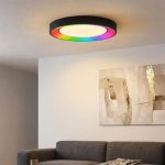 Majestic 50 - Black RGB LED Ceiling Light 30w - Image 3