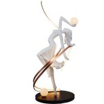 Athena - White Floor Lamp 60W