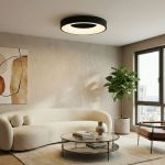Napolian 60 - Black LED ceiling light 45w 3color - Image 3