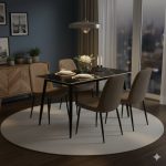 Nova - Black Dining Table 120x70 cm - Image 2