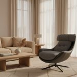 Portofino Blue - Rotating Lounge Chair - Image 2