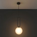 Grus - Black Pendant Light 1xE27 - Image 2